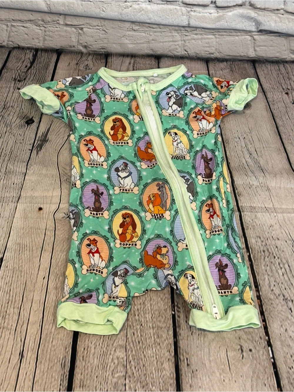 Feral and Free Disney Dogs Bamboo Shortie Romper